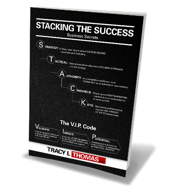 Tracy L Thomas Stacking Success book graphic